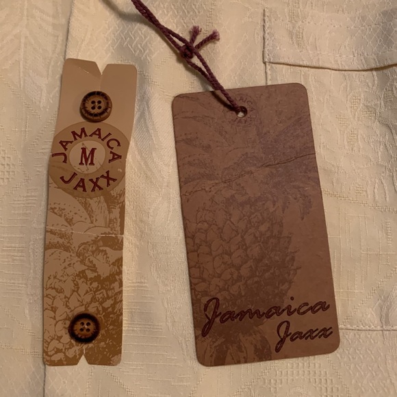 NEW Jamaica Jaxx 100% Silk Men Tropical Button Down Short Sleeve Shirt - Picture 11 of 16